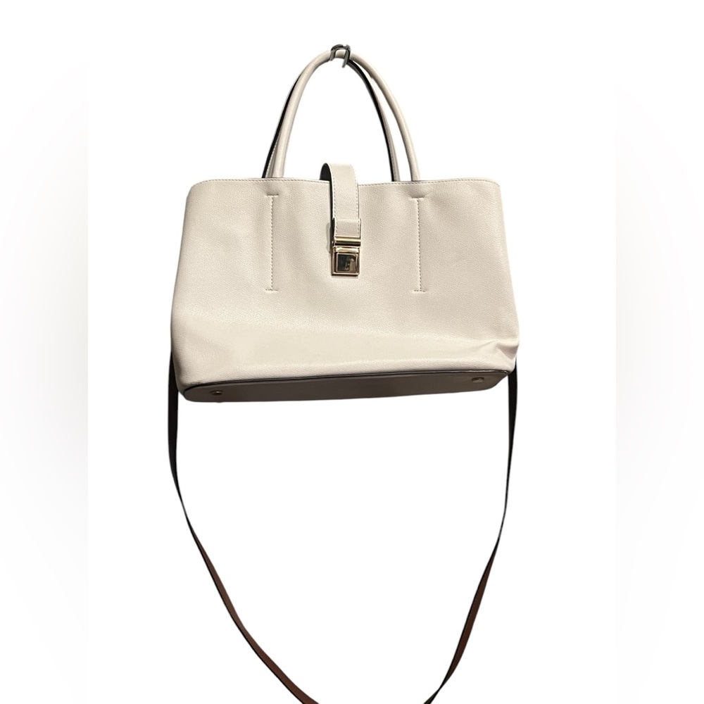White Leather purse Handbag